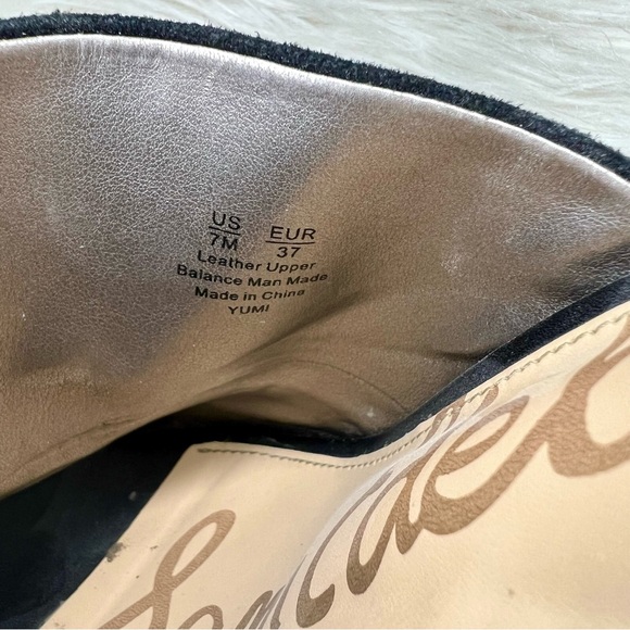 Sam Edelman Yumi Black Heeled Mule Sandal Size 7 - Picture 6 of 8